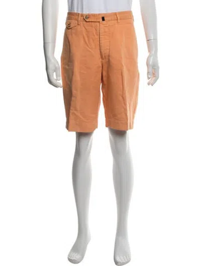 Pre-owned Incotex Chino Shorts In Orange