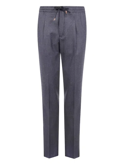 Incotex "chino Slim Fit" Trousers In Gray