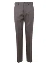 Incotex "chino Straight Fit" Trousers In Gray