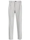 Incotex Chino Tapered Trousers In Grey