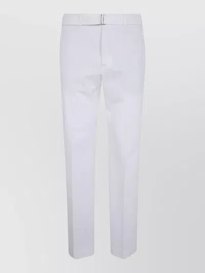 Incotex Chino Trousers Belt Loops And Pockets In White