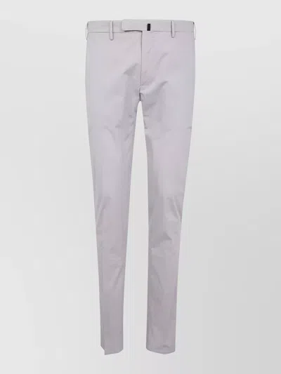 Incotex Chino Trousers Featuring Belt Loops Pockets In Gray