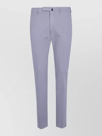 Incotex Chino Trousers Regular Fit Belt Loops In Blue