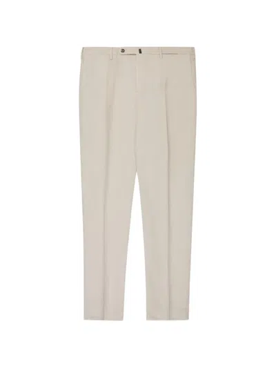 Incotex Chinolino Pleated Trousers In Neutral
