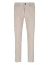 Incotex Tailored Trousers With Pockets And Loops In Beige