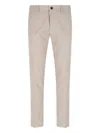 Incotex Tailored Trousers With Pockets And Loops In Beige