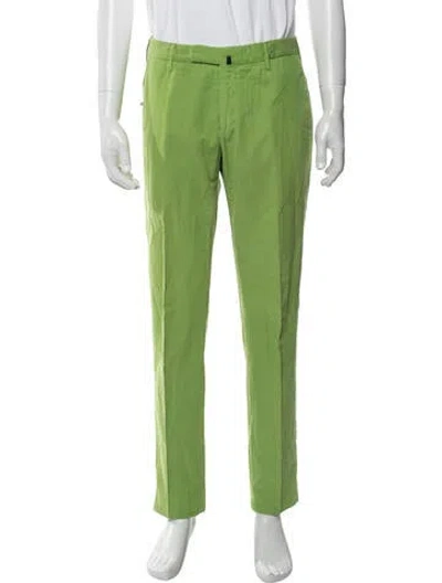Pre-owned Incotex Chinos In Green
