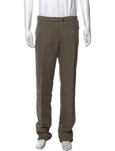 Pre-owned Incotex Chinos In Green