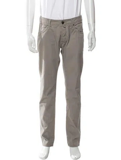 Pre-owned Incotex Chinos In Grey