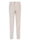 Incotex Straight Trousers With Pockets And Belt Loops In Multi
