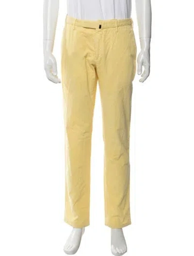 Pre-owned Incotex Chinos In Yellow