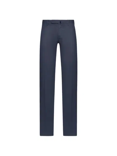 Incotex Classic Chino Trousers In Blue