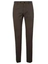 Incotex Classic Cot Batavia Pant In Brown