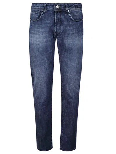 Incotex Classic Straight-leg Jeans In Blue