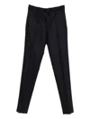 Incotex Classic Tailored Straight Leg Trousers In Black