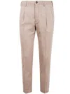 Incotex Tailored Trousers With Pockets And Pleats In Pink