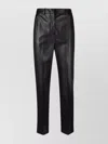Incotex Coated Finish Trousers Featuring Pockets In Black