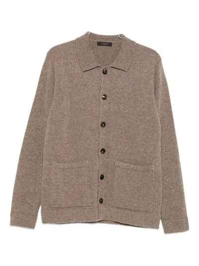 Incotex Cardigan Mit Knopfverschluss In Brown