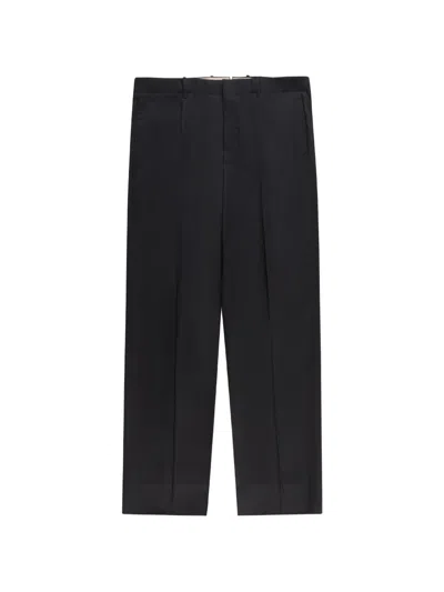 Incotex Concealed-fastening Trousers In Black