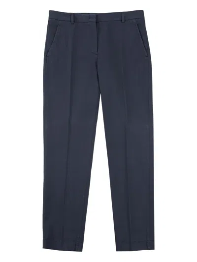 Incotex Concealed-fastening Trousers In Blue