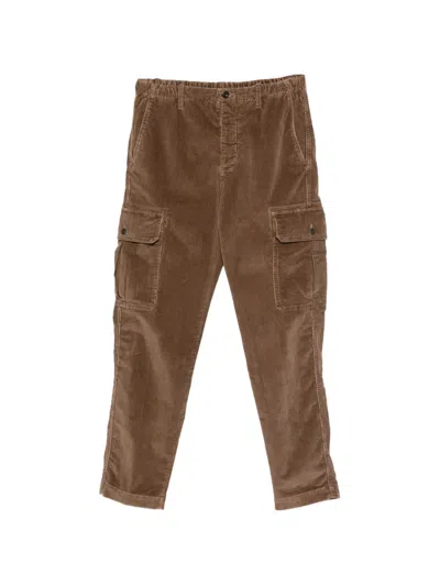 Incotex 코듀로이 카고 팬츠 In Burgundy