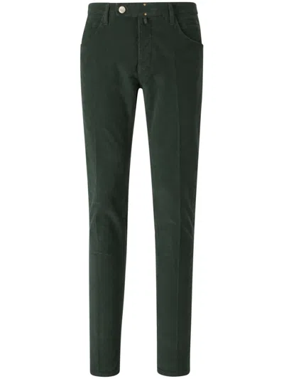 Incotex Corduroy Chinos In Green