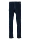 Incotex Corduroy Cotton-blend Trousers In Blue