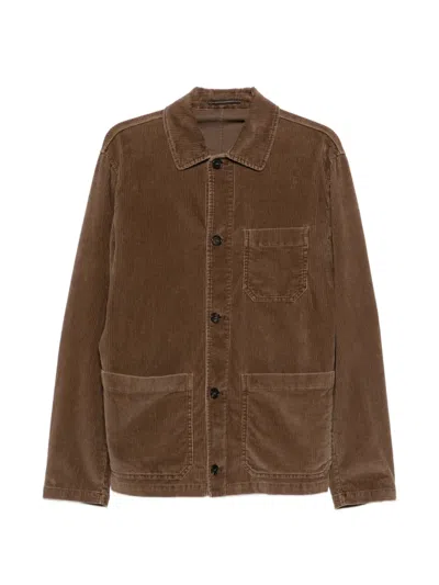 Incotex Corduroy Jacket In Brown