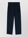 Incotex Corduroy Jeans With Belt Loops And Button Detail In Black