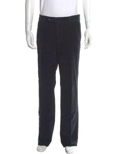 Pre-owned Incotex Corduroy Pants In Black