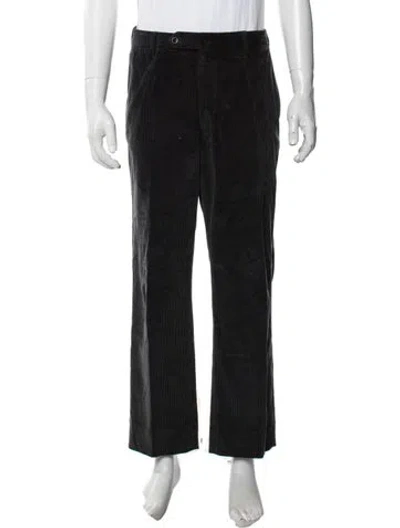 Pre-owned Incotex Corduroy Pants In Black