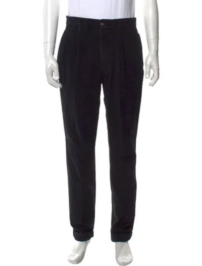 Pre-owned Incotex Corduroy Pants In Black