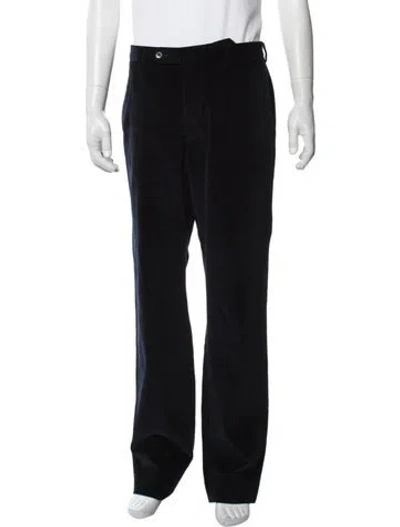 Pre-owned Incotex Corduroy Pants In Black