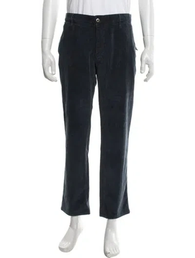 Pre-owned Incotex Corduroy Pants In Blue