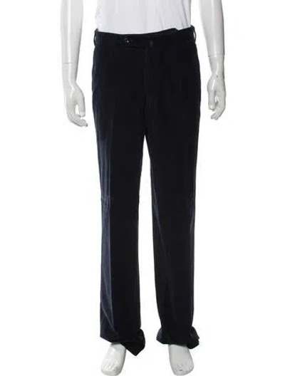 Pre-owned Incotex Corduroy Pants In Blue