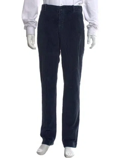 Pre-owned Incotex Corduroy Pants In Blue
