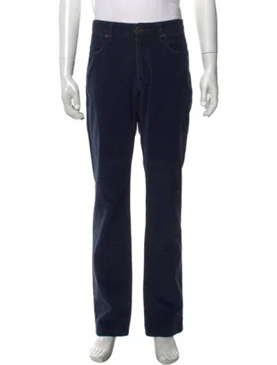 Pre-owned Incotex Corduroy Pants In Blue
