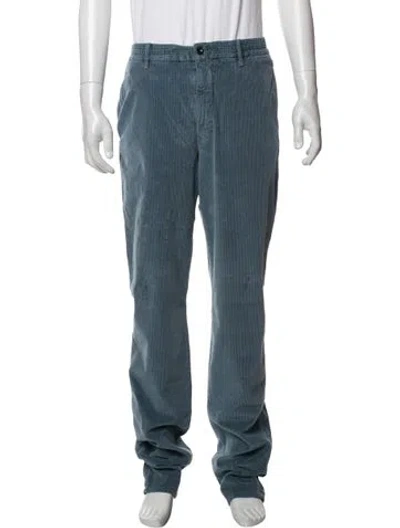 Pre-owned Incotex Corduroy Pants In Blue