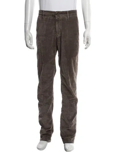 Pre-owned Incotex Corduroy Pants In Brown