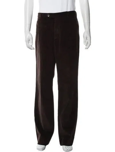 Pre-owned Incotex Corduroy Pants In Brown