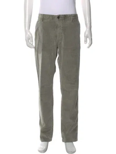 Pre-owned Incotex Corduroy Pants In Green