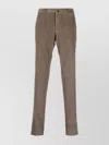 Incotex Corduroy Straight Leg Trousers In Brown