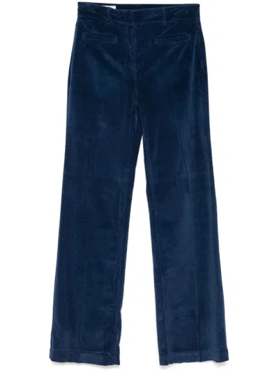 Incotex Corduroy Trousers In Blue