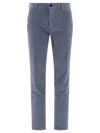 Incotex Button-fly Trousers In Blue