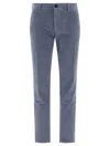 Incotex Button-fly Trousers In Blue