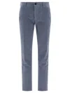 Incotex Button-fly Trousers In Blue