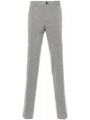 Incotex Trousers Featuring Striped Pattern And Belt Loops In Grey