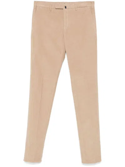 Incotex Corduroy Trousers In Beige