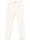 Incotex Stretch Cotton Trousers With Practical Pockets In Neutrals