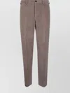 Incotex Corduroy Trousers With Back And Side Pockets In Neutral